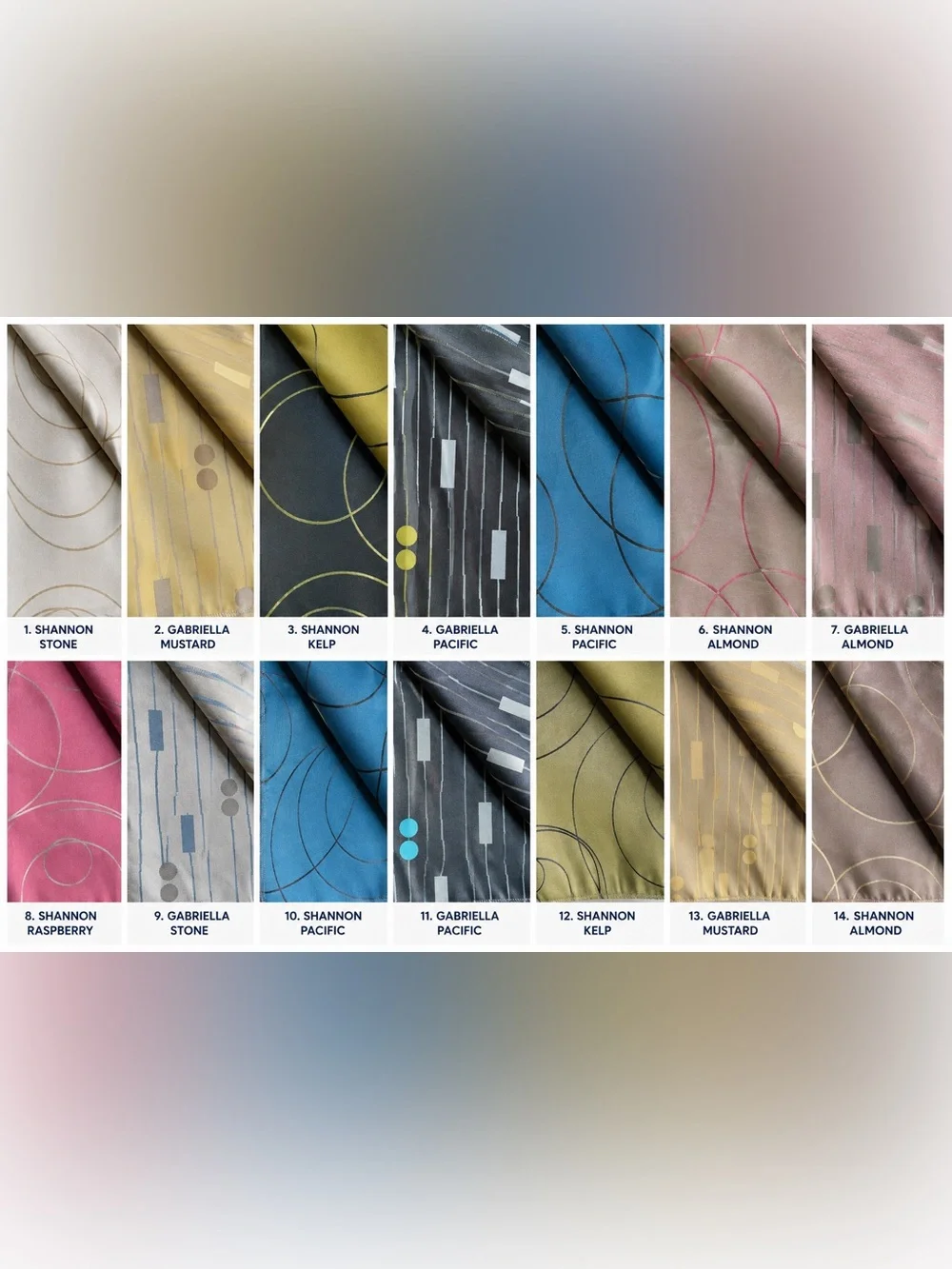 Fabtex Genesis Collection Shannon Gabriella Designer Fabric Swatch Sample Lot